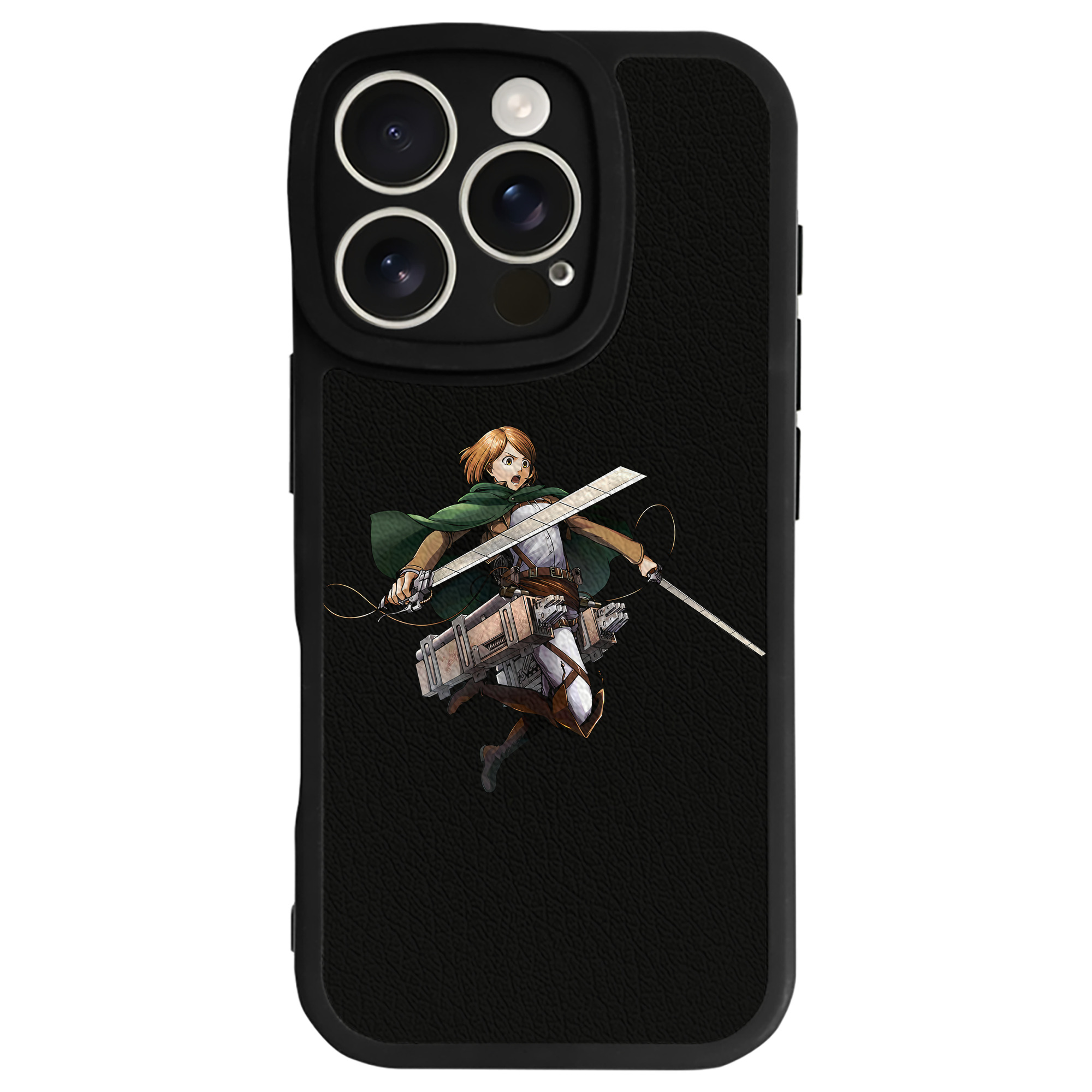（画像用） 進撃の巨人 ペトラ·ラル Attack on Titan Petra Rall 【iPhone 16シリーズ対応】シリコンスマホケース（レザー調） 材質：シリコン